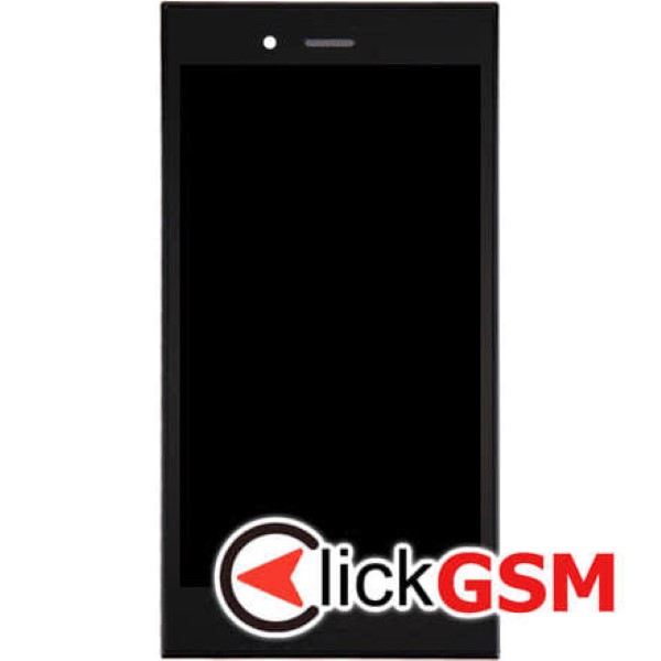 Piesa Display Cu Touchscreen Si Rama Negru Blackberry Z3 21p6