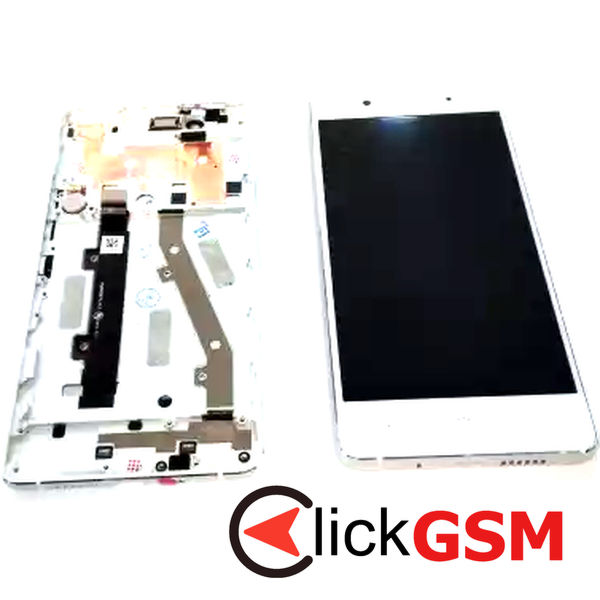 Piesa Piesa Display Cu Touchscreen Si Rama Negru Bq Aquaris X5 Plus Jq1