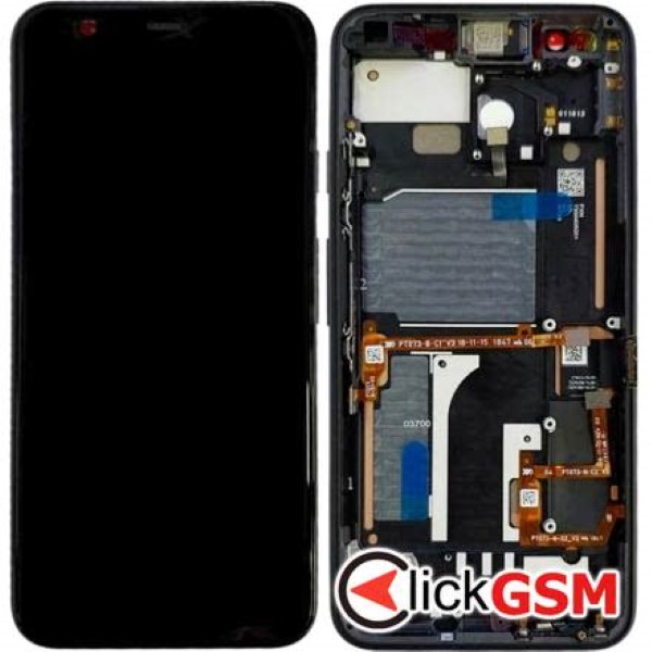 Piesa Display Cu Touchscreen Si Rama Negru Google Pixel 4 288i