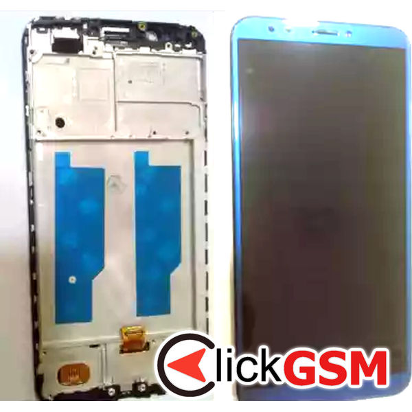 Piesa Display Cu Touchscreen Si Rama Negru Honor 7c 18qi