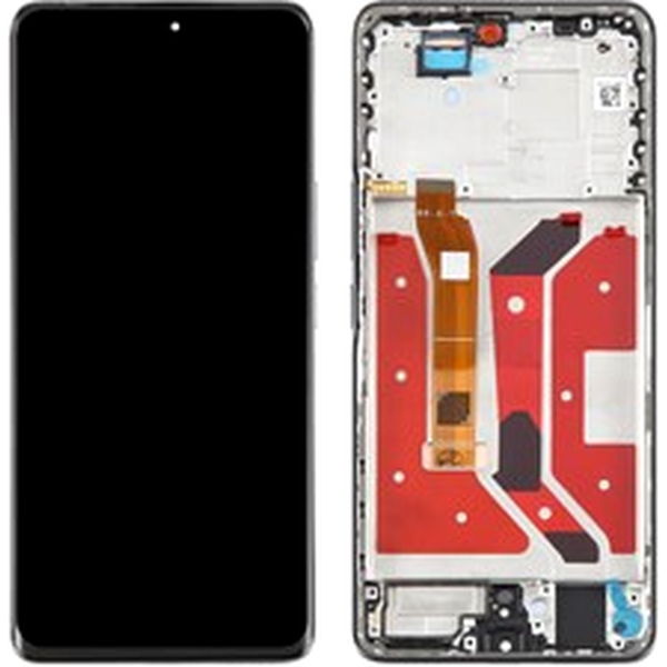 Honor X60 Pro · For Honor X60 Pro 5G Grade S AMOLED Screen and Digitizer Assembly + Frame (Without Logo) - Black