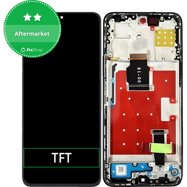 Honor X8a · Honor X8a CRT-LX1 CRT-LX2 CRT-LX3 - Ecran LCD + Sticla Tactila + Rama (Midnight Black) TFT