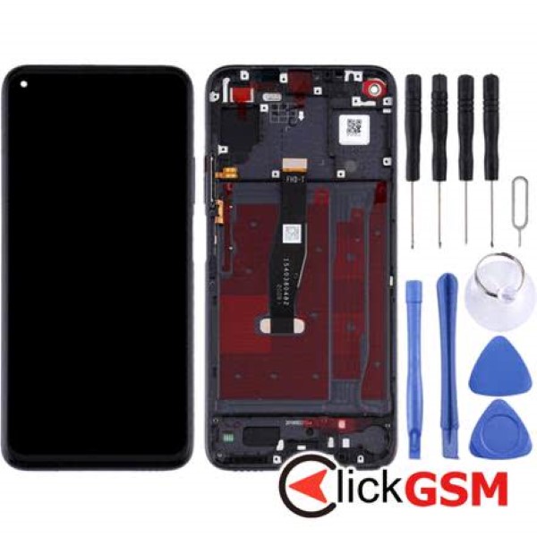 Piesa Display Cu Touchscreen Si Rama Negru Huawei Nova 5t 23th