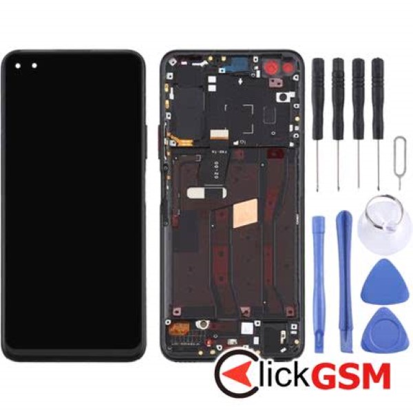 Piesa Display Cu Touchscreen Si Rama Negru Huawei Nova 6 302l