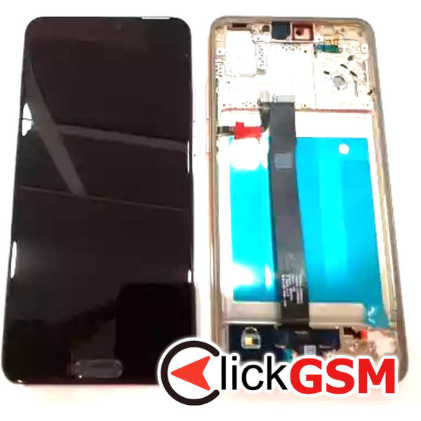 Piesa Display Cu Touchscreen Si Rama Negru Huawei P20 Ctp