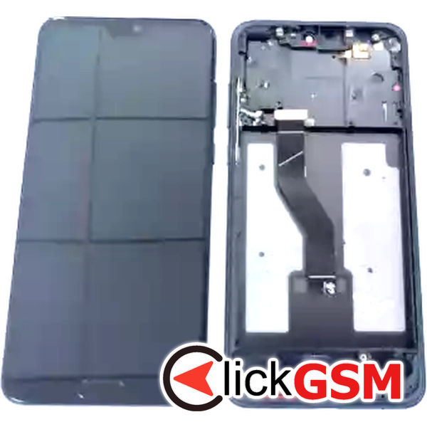 Piesa Display Cu Touchscreen Si Rama Negru Huawei P20 Pro Gr3