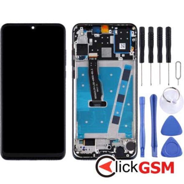 Piesa Display Cu Touchscreen Si Rama Negru Huawei P30 Lite 2f6h