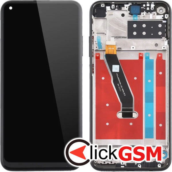 Piesa Piesa Display Cu Touchscreen Si Rama Negru Huawei P40 Lite E 4s60