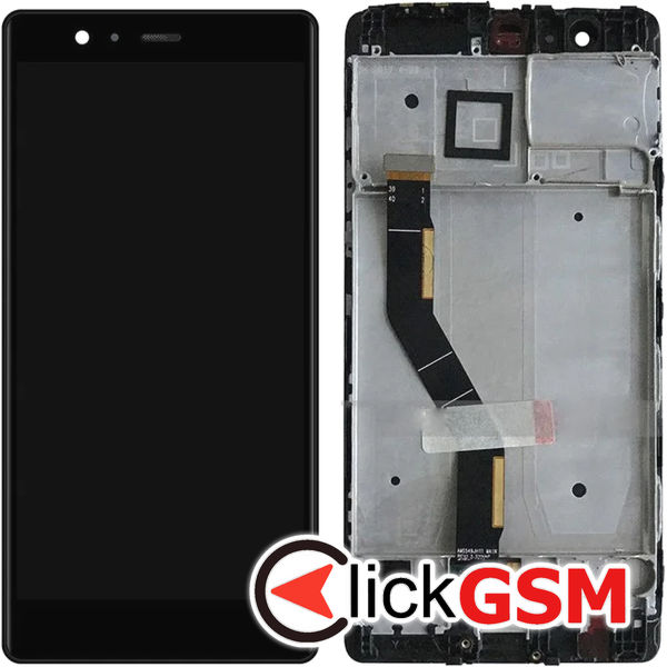 Piesa Display Cu Touchscreen Si Rama Negru Huawei P9 Plus 4s9u