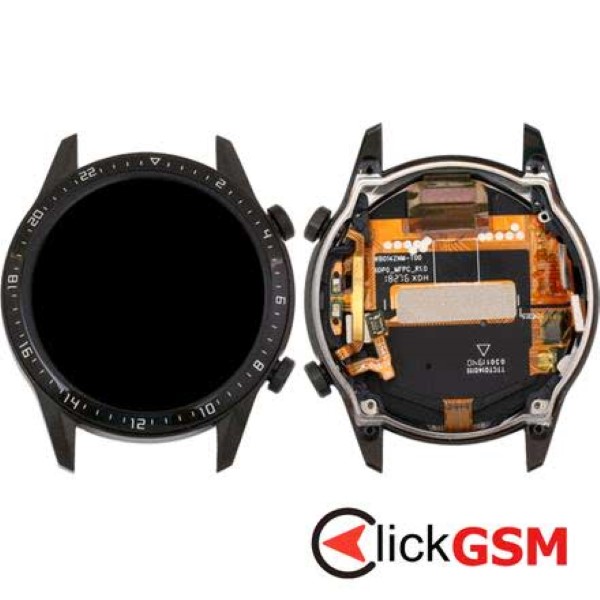 Piesa Display Cu Touchscreen Si Rama Negru Huawei Watch Gt2 42mm 23iu