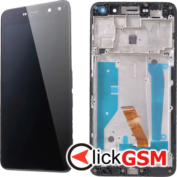 Piesa Piesa Display Cu Touchscreen Si Rama Negru Huawei Y6 4sc6