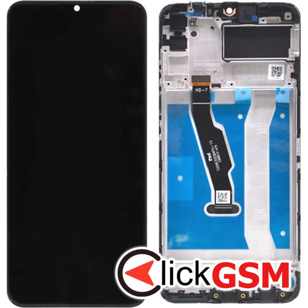 Piesa Piesa Display Cu Touchscreen Si Rama Negru Huawei Y6p 47e6