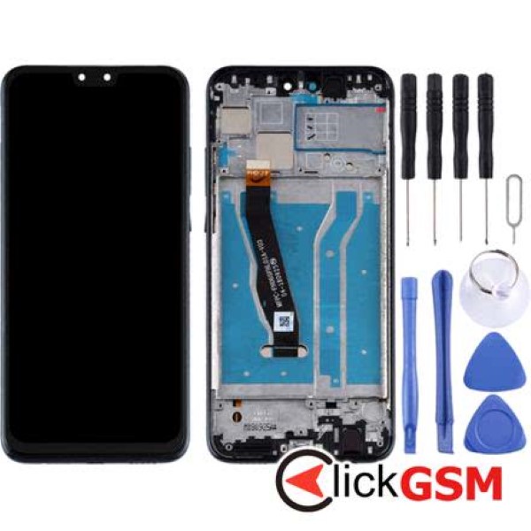 Piesa Display Cu Touchscreen Si Rama Negru Huawei Y9 2019 23t1