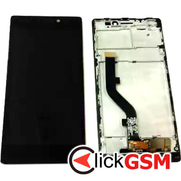 Piesa Display Cu Touchscreen Si Rama Negru Lenovo Vibe X2 Dzt