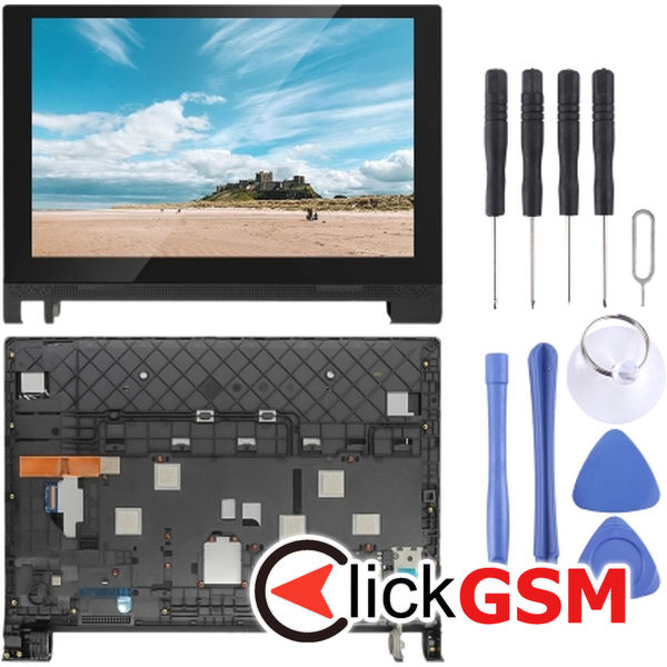 Piesa Display Cu Touchscreen Si Rama Negru Lenovo Yoga Tab 3 10 240e