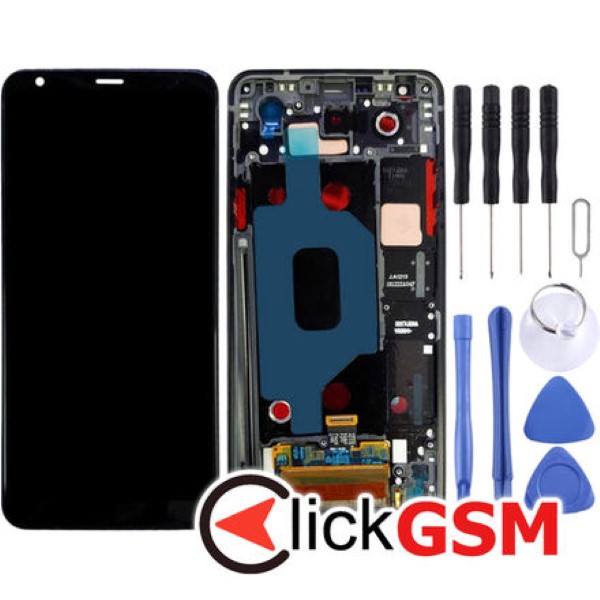 Piesa Display Cu Touchscreen Si Rama Negru Lg Stylo 4 2699