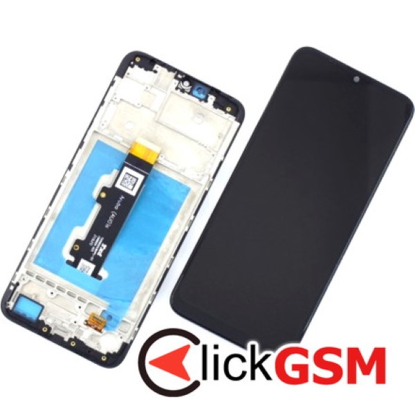 Piesa Display Cu Touchscreen Si Rama Negru Motorola Moto E20 1q7s