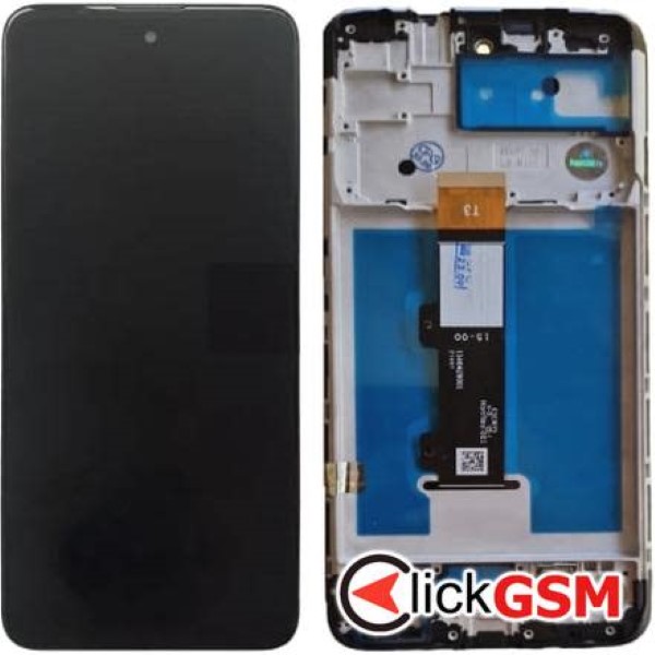 Piesa Display Cu Touchscreen Si Rama Negru Motorola Moto E40 31wt