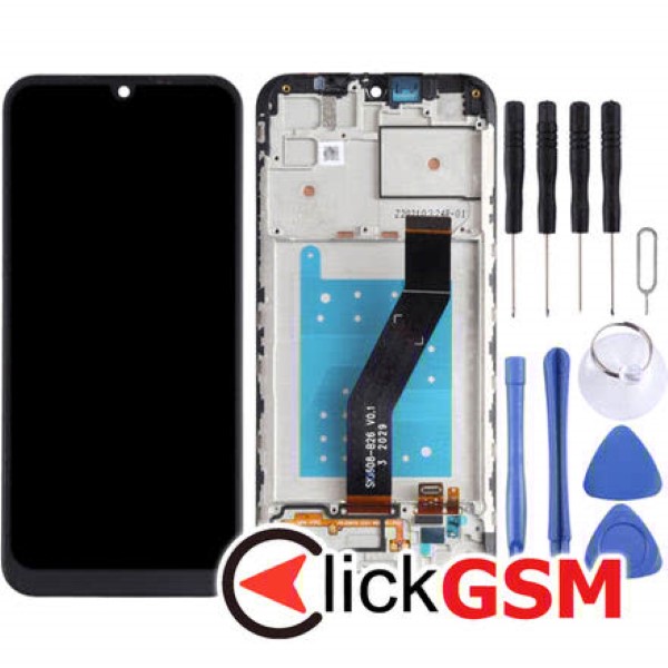 Piesa Piesa Display Cu Touchscreen Si Rama Negru Motorola Moto E6i 22sf