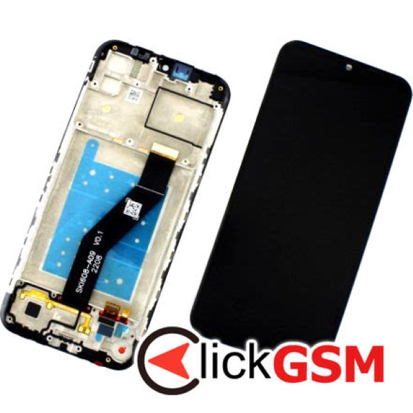 Piesa Display Cu Touchscreen Si Rama Negru Motorola Moto E6i 2gj5