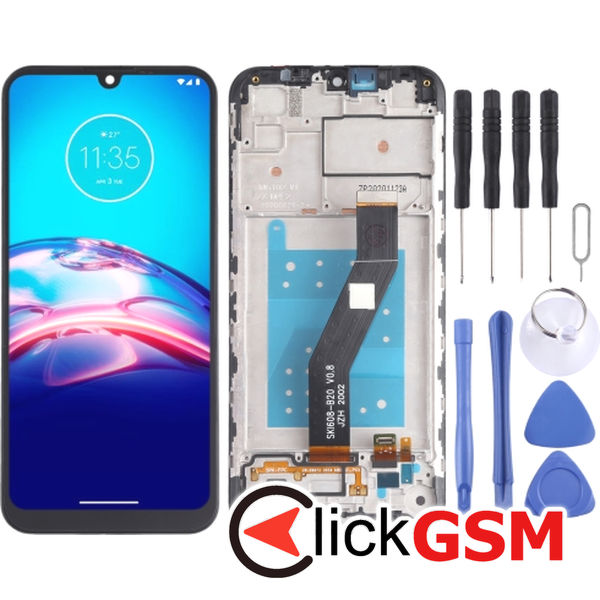 Piesa Piesa Display Cu Touchscreen Si Rama Negru Motorola Moto E6s 22se