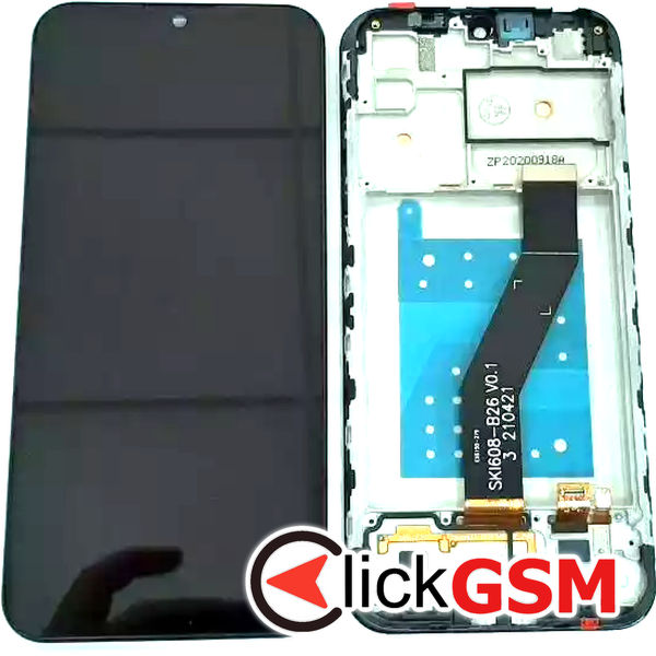 Piesa Piesa Display Cu Touchscreen Si Rama Negru Motorola Moto E6s 31jf