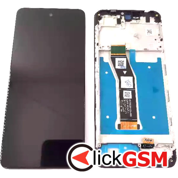 Piesa Display Cu Touchscreen Si Rama Negru Motorola Moto G04 3fza