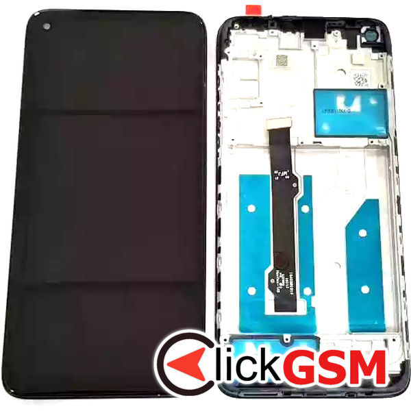 Piesa Display Cu Touchscreen Si Rama Negru Motorola Moto G8 31xf