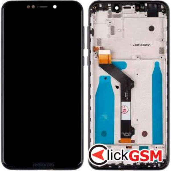 Piesa Display Cu Touchscreen Si Rama Negru Motorola One 1iiy