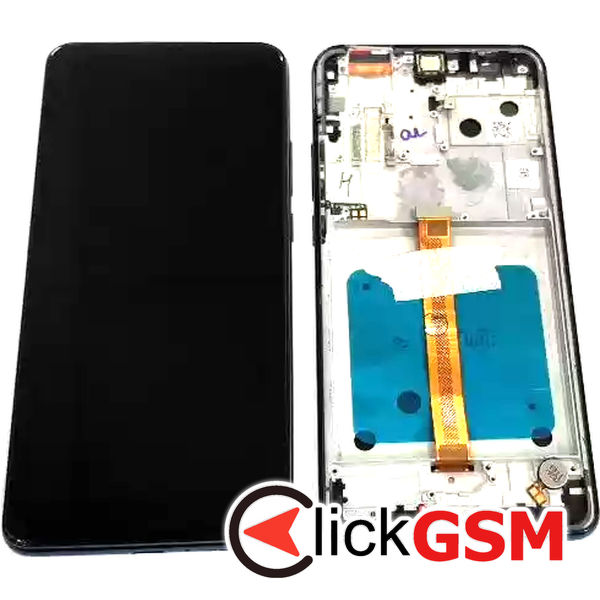 Piesa Display Cu Touchscreen Si Rama Negru Motorola One Hyper 31la