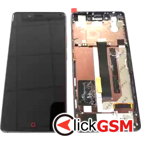 Piesa Display Cu Touchscreen Si Rama Negru Nubia Z11 2n7a