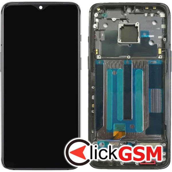 Piesa Display Cu Touchscreen Si Rama Negru Oneplus 7 4tiv