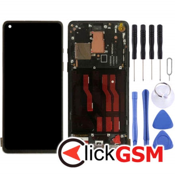 Piesa Display Cu Touchscreen Si Rama Negru Oneplus 8 21xy