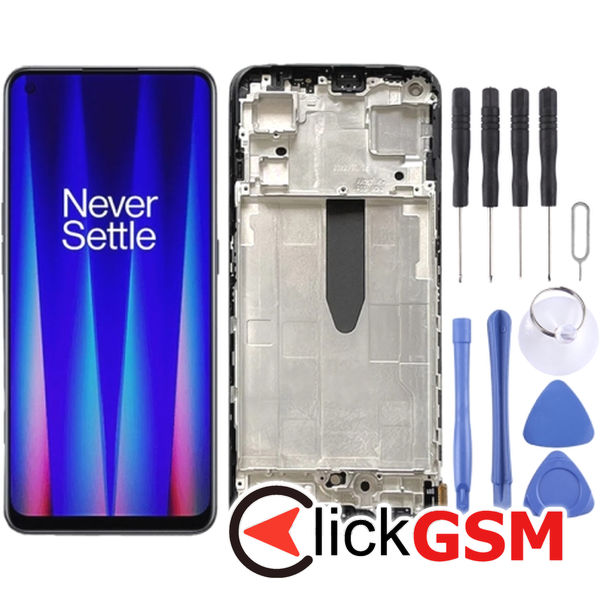 Piesa Display Cu Touchscreen Si Rama Negru Oneplus Nord Ce 2 5g 2tr3