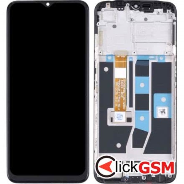 Piesa Piesa Display Cu Touchscreen Si Rama Negru Oppo A16 27qu