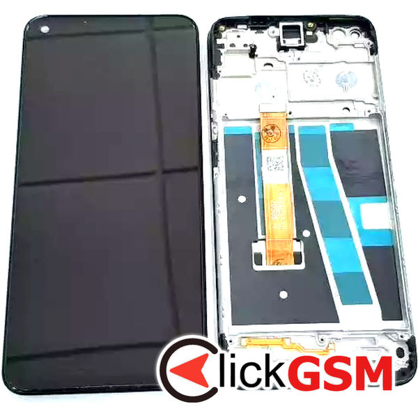 Piesa Display Cu Touchscreen Si Rama Negru Oppo A52 2q9f