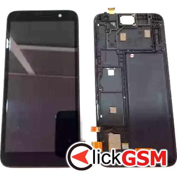 Piesa Display Cu Touchscreen Si Rama Negru Portocaliu Alcatel 1 2k73