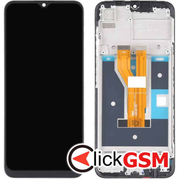 Piesa Display Cu Touchscreen Si Rama Negru Realme C20 4usn