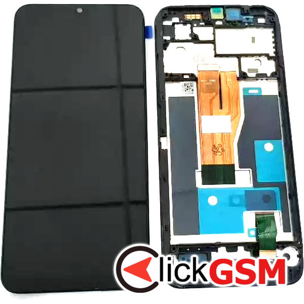 Piesa Display Cu Touchscreen Si Rama Negru Realme C33 Q3w