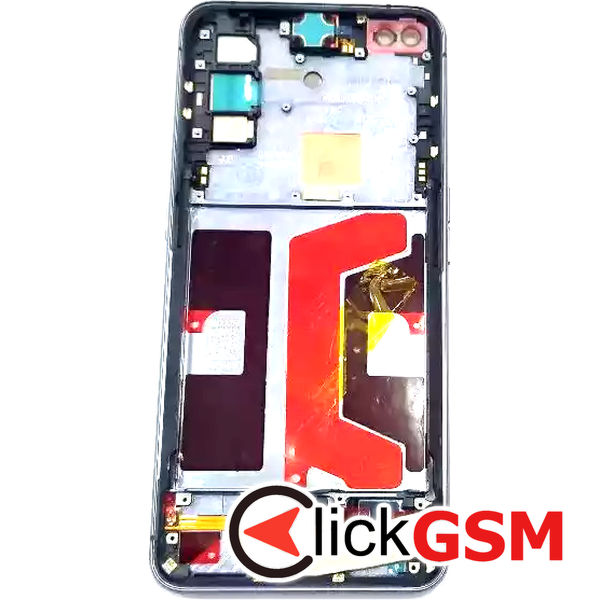 Piesa Display Cu Touchscreen Si Rama Negru Realme X50 Pro 5g Gih