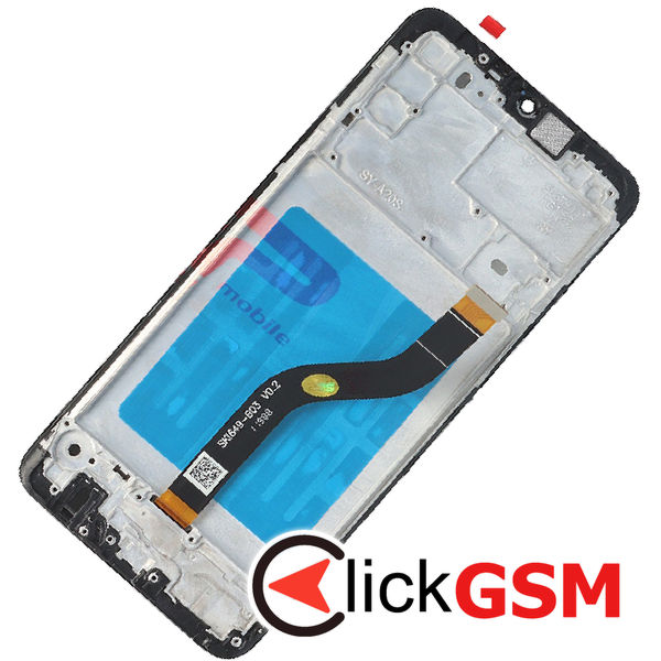 Piesa Display Cu Touchscreen Si Rama Negru Samsung Galaxy A20s 4kab