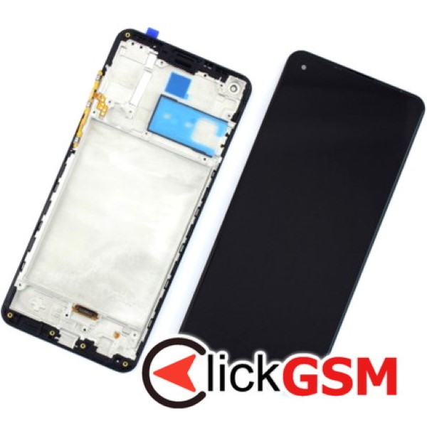 Piesa Display Cu Touchscreen Si Rama Negru Samsung Galaxy A21s V6k