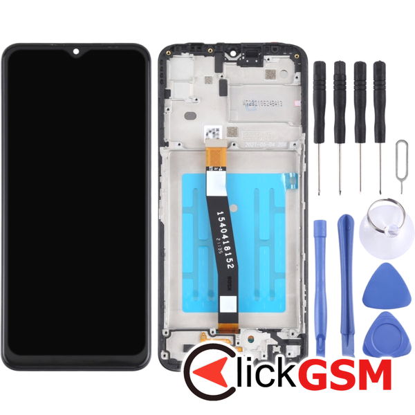 Piesa Display Cu Touchscreen Si Rama Negru Samsung Galaxy A22 5g 4egf