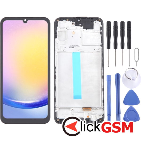 Piesa Display Cu Touchscreen Si Rama Negru Samsung Galaxy A25 4o1r