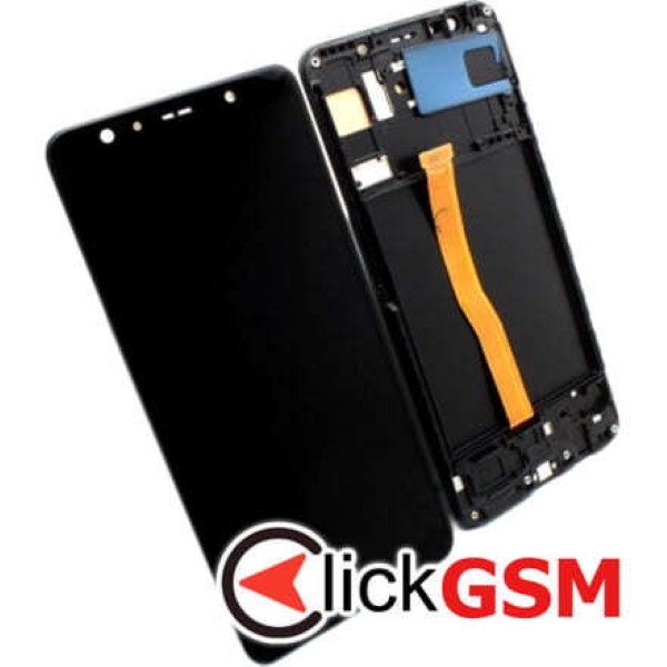 Piesa Display Cu Touchscreen Si Rama Negru Samsung Galaxy A7 2018 1cac