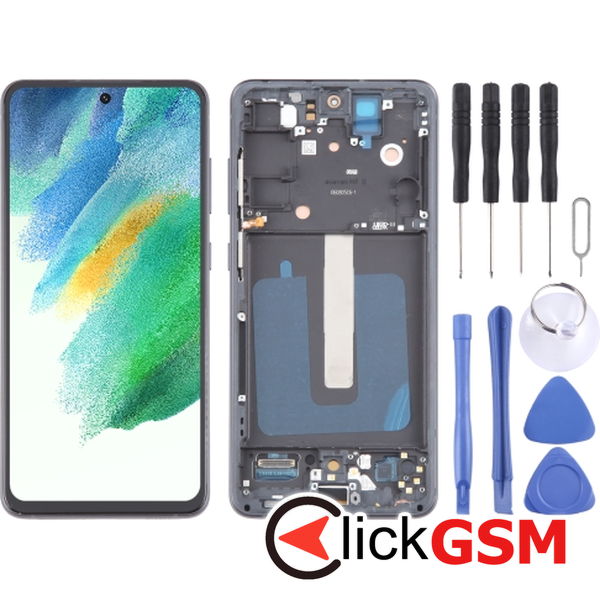 Piesa Display Cu Touchscreen Si Rama Negru Samsung Galaxy S21 Fe 4oda