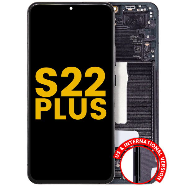 Samsung Galaxy S22+ · OLED Assembly With Frame For Samsung Galaxy S22 Plus 5G (US & International Version) (Refurbished) (Phantom Black)