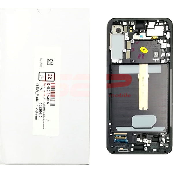Samsung Galaxy S22+ · LCD+Touchscreen cu Rama Samsung Galaxy S22 Plus 5G / S906 BLACK Complete Assembly