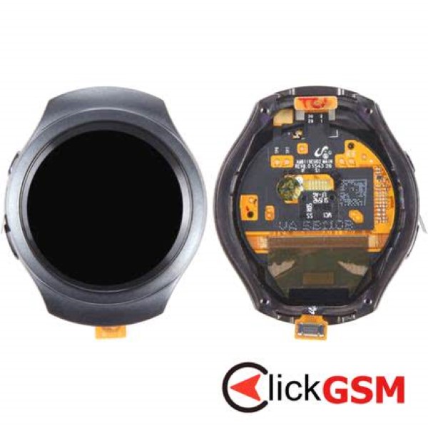 Piesa Display Cu Touchscreen Si Rama Negru Samsung Galaxy Watch S2 3024