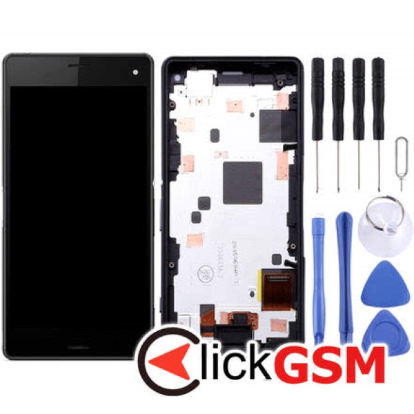 Piesa Display Cu Touchscreen Si Rama Negru Sony Xperia Z3 Compact 212y